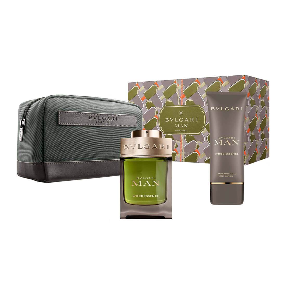 Bvlgari Man Wood Essence Gift Set For Men Branded Fragrance India